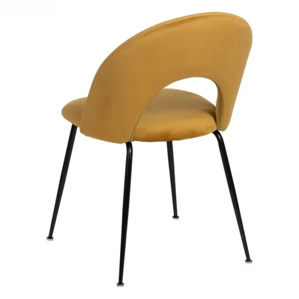 SILLA OCRE TEJIDO-METAL CONTRACT 49 X 60 X 81 CM - Imagen 5