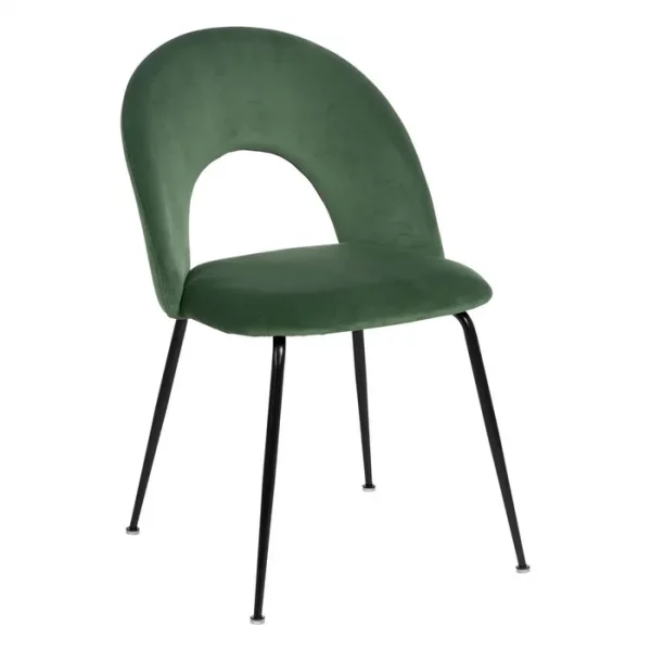 SILLA VERDE TEJIDO-METAL CONTRACT 49 X 60 X 81 CM - Imagen 3