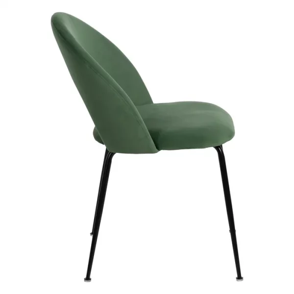 SILLA VERDE TEJIDO-METAL CONTRACT 49 X 60 X 81 CM - Imagen 4
