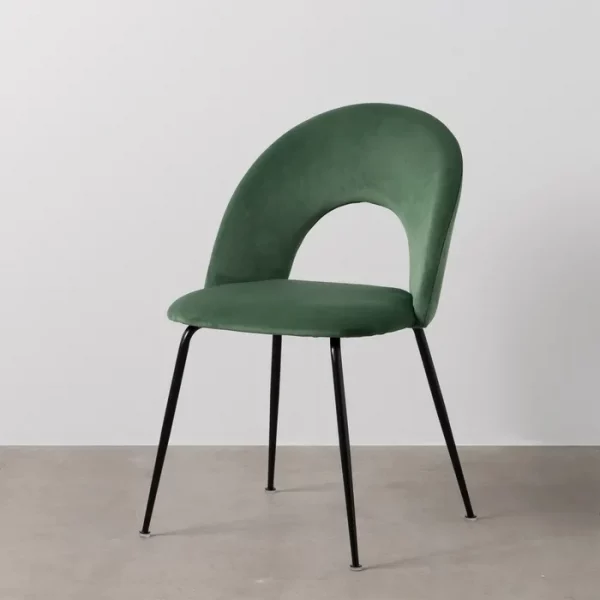 SILLA VERDE TEJIDO-METAL CONTRACT 49 X 60 X 81 CM - Imagen 2