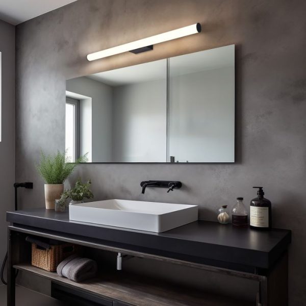 SULION CASPIO APLIQUE BAÑO NEGRO 18W - Imagen 3