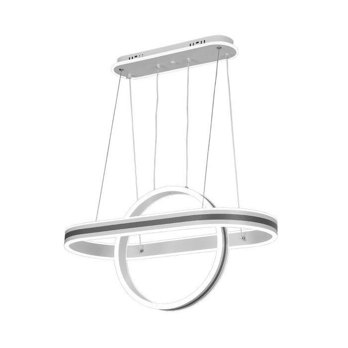 COLGANTE ALPES GRIS 112W 3000-4000-6000K REGX65X34 CM 8960LM C/REMOTO Y REG.INTENSIDAD