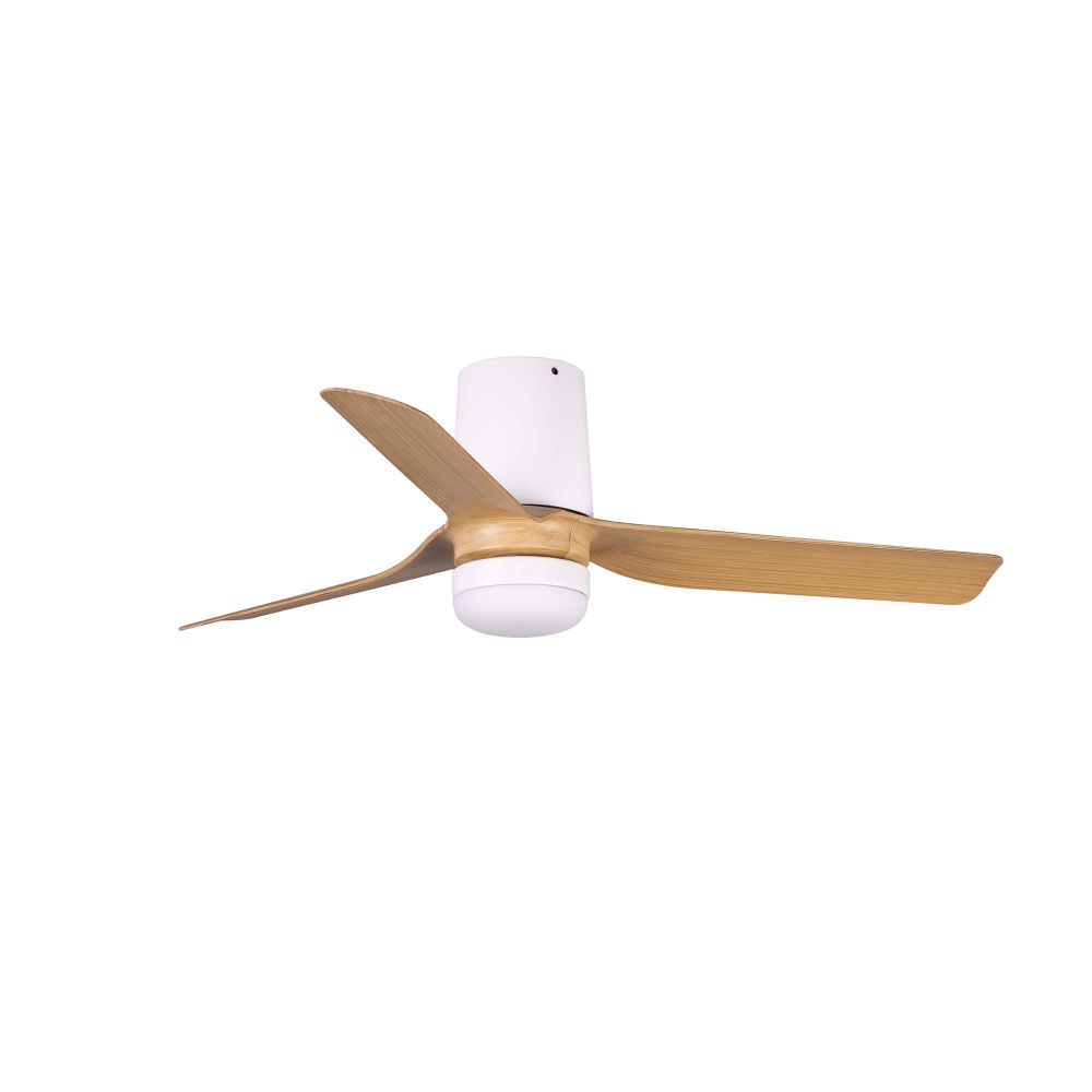 MINI PUNT TUB S Ø90 BLANCO 3 PALA MADERA CLARA LED 10W SWT 338331S FARO