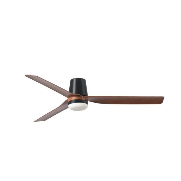 PUNT TUB M Ø130 NEGRO PALAS MADERA OSCURA 18W SWT 338311S FARO