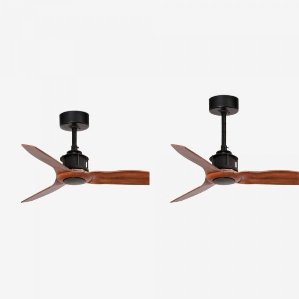 FARO JUST FAN XS DC VENTILADOR DE TECHO NEGRO/MADERA 81CM - Imagen 5