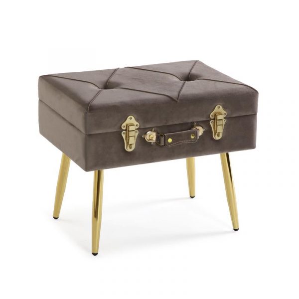 VERSA PIE DE CAMA GRIS CLARO VELVET - Imagen 2