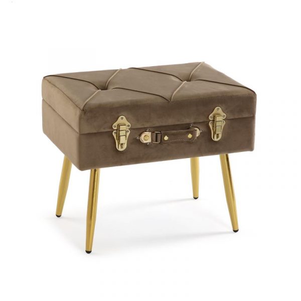 VERSA PIE DE CAMA MARRON VELVET - Imagen 2