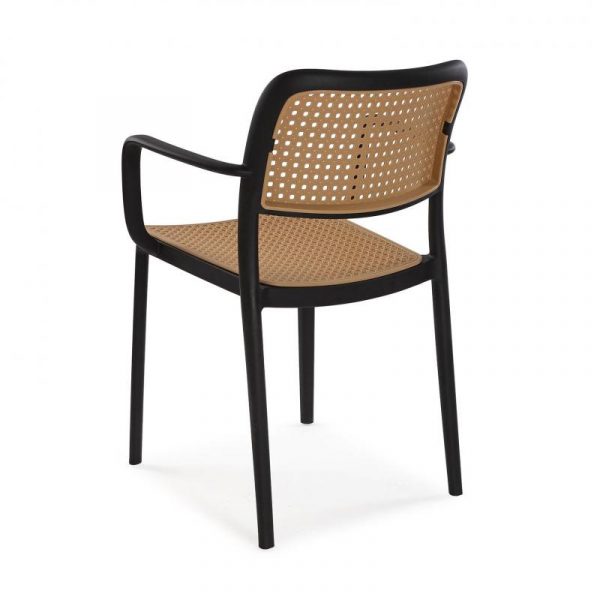 SILLA REPOSABRAZOS VENUS NEGRA - Imagen 4