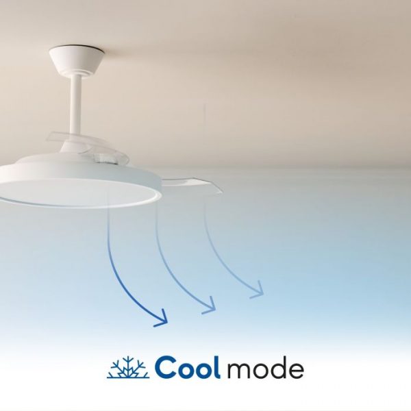SULION BOMBAY ESTILO S PLAFÓN VENTILADOR BLANCO - Imagen 9