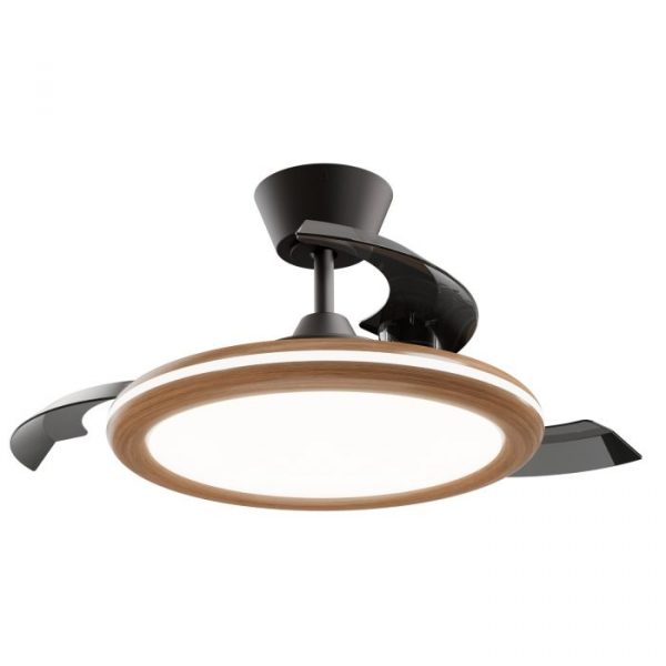 SULION BOMBAY ESTILO S PLAFÓN VENTILADOR NOGAL