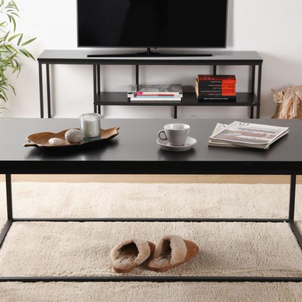 MESA DE CENTRO METAL NEGRO - Imagen 3