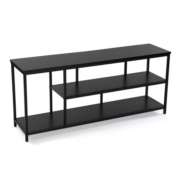 MUEBLE DE TV METAL NEGRO 120x30x52 - Imagen 2