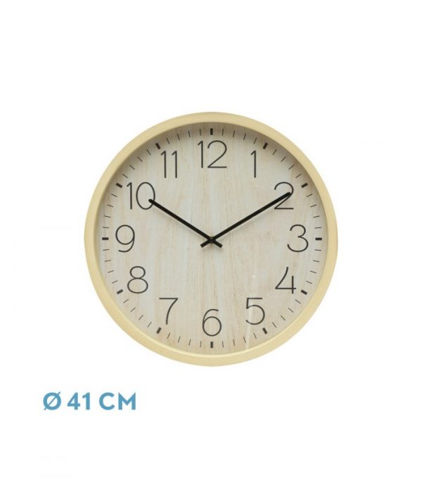 RELOJ DE PARED PADRON HAYA 41X41X5 CM MOVIMIENTO CONTINUO