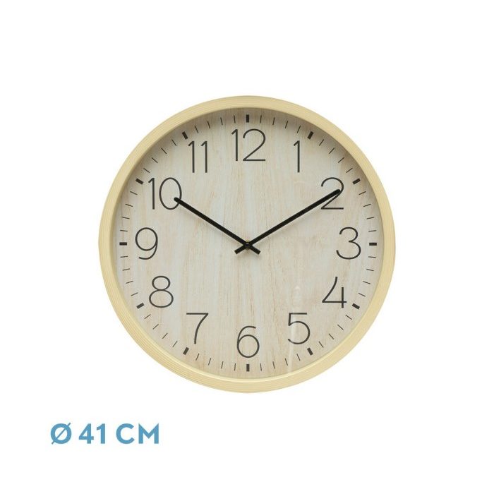 RELOJ DE PARED PADRON HAYA 41X41X5 CM MOVIMIENTO CONTINUO