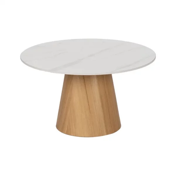 MESA CENTRO BLANCO-NATURAL 80 X 80 X 45 CM - Imagen 2