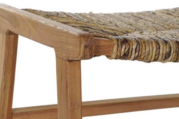 DESCALZADORA TECA FIBRA 65X47X40 NATURAL - Imagen 2
