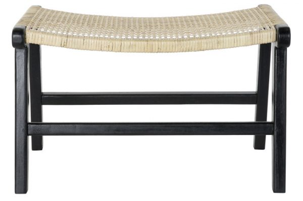 DESCALZADORA TECA RATAN 65X47X40 NEGRO - Imagen 3
