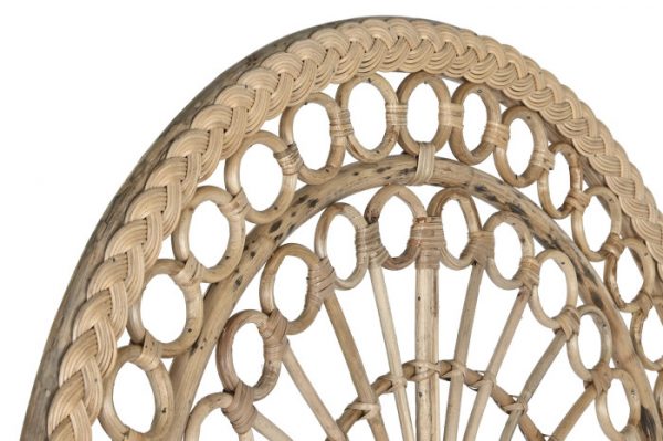 SILLON RATAN POLIESTER 88X60X146 EMMANUELE NATURAL - Imagen 3