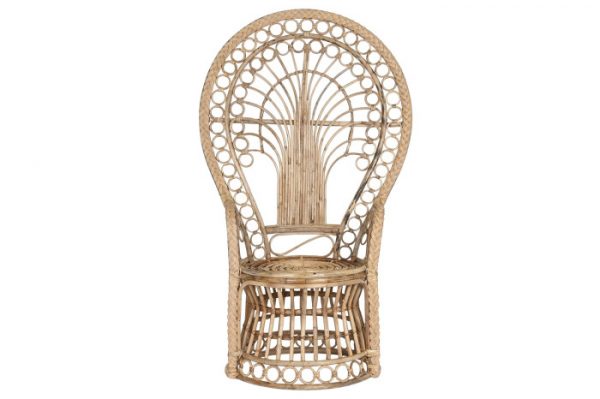 SILLON RATAN POLIESTER 88X60X146 EMMANUELE NATURAL - Imagen 5