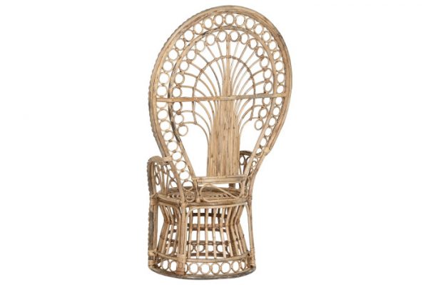 SILLON RATAN POLIESTER 88X60X146 EMMANUELE NATURAL - Imagen 6