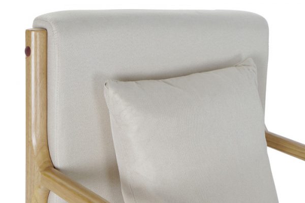 SILLON POLIESTER MDF 65X77X73 COJIN BEIGE - Imagen 3