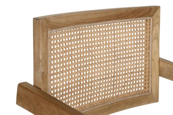 SILLA TECA RATAN 58X56X82 NATURAL - Imagen 3
