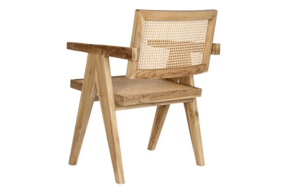 SILLA TECA RATAN 58X56X82 NATURAL - Imagen 6