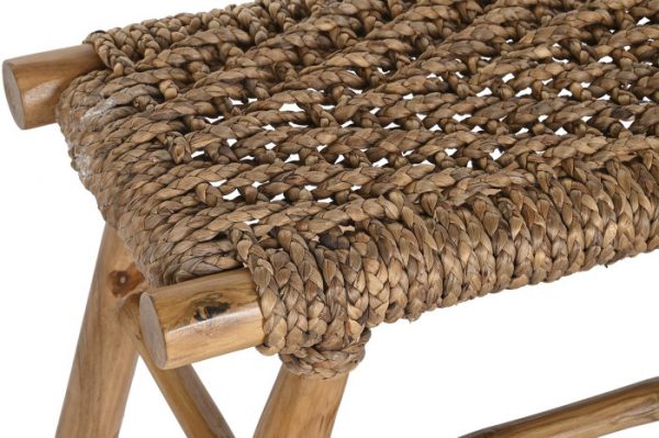 DESCALZADORA TECA RATAN 90X32X45 MARRON CLARO - Imagen 3