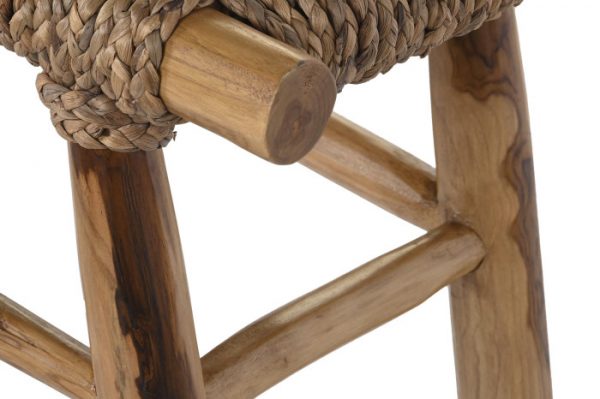 DESCALZADORA TECA RATAN 90X32X45 MARRON CLARO - Imagen 4