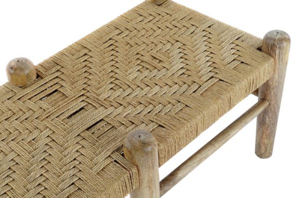 DESCALZADORA MANGO RATAN 102X47X41 NATURAL - Imagen 2