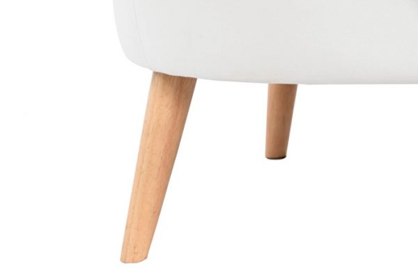 BUTACA POLIESTER MADERA 91X80X78 BLANCO - Imagen 4