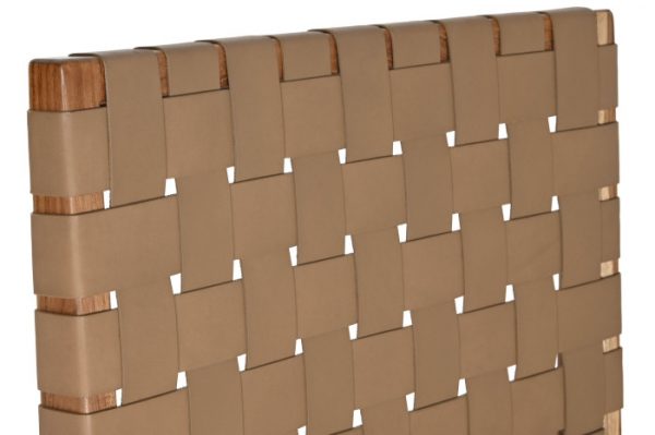 BUTACA TECA PIEL 74X78X75 BEIGE - Imagen 3