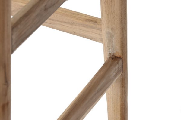 TABURETE TECA FIBRA 37X45X77 NATURAL - Imagen 4