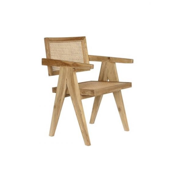 SILLA TECA RATAN 58X56X82 NATURAL