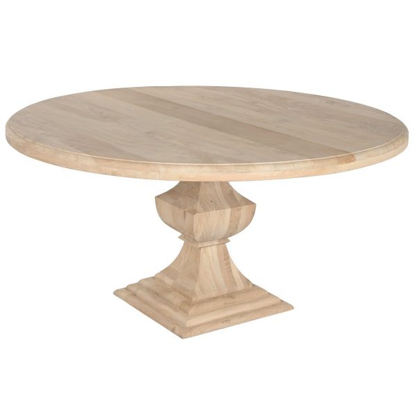 MESA REDONDA COMEDOR MANGO 150X150X76 NATURAL - Imagen 2