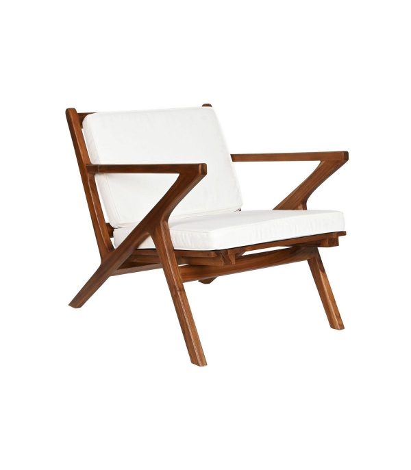 BUTACA TECA POLIESTER 64X76X77 MARRON OSCURO