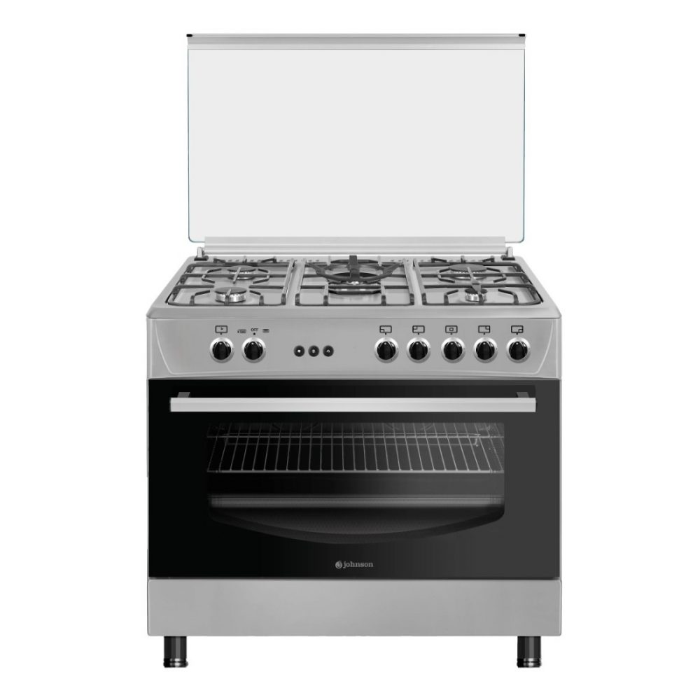 COCINA GAS BUTANO JOHNSON 90CM INOX CONA90BX
