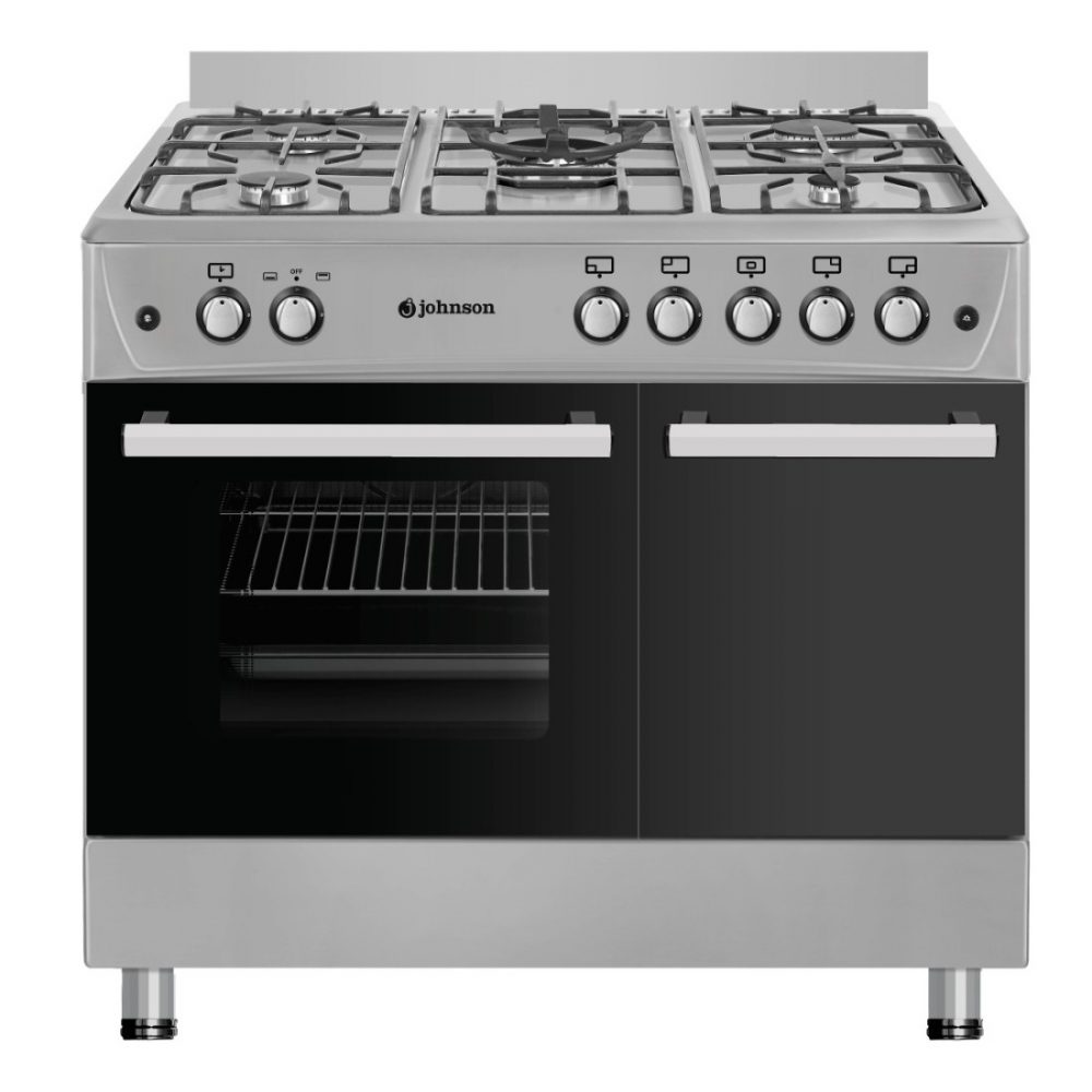 COCINA GAS BUTANO JOHNSON 90CM INOX COCI90PBX1