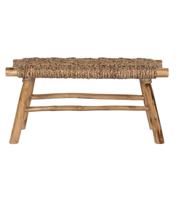DESCALZADORA TECA RATAN 90X32X45 MARRON CLARO