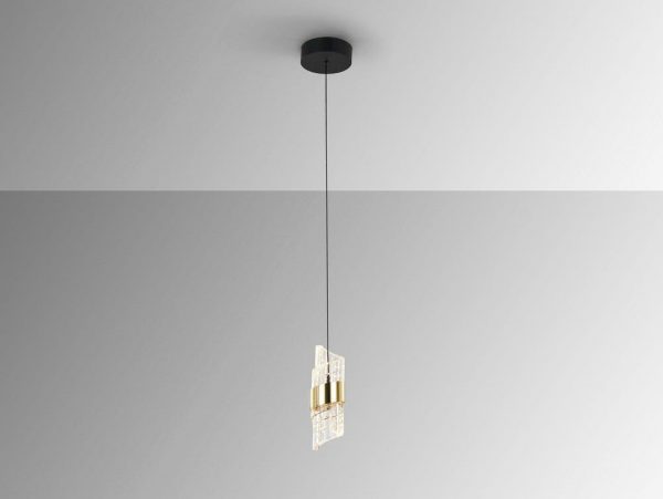 ILIADA LAMPARA 1L NEGRO-ORO SCHULLER 631974 - Imagen 3