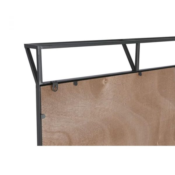 CUADRO SET 3 METAL 222X8X140 MAPAMUNDI NEGRO - Imagen 4