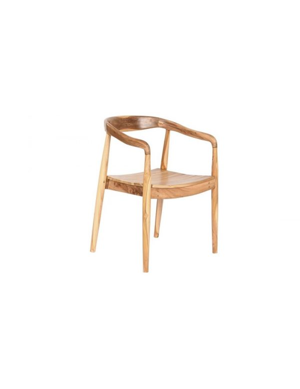 SILLA TECA 56X51X78 MARRON CLARO