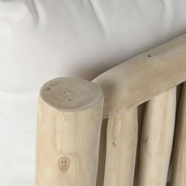 SOFA TECA POLIESTER 132X79X78 NATURAL BLANCO - Imagen 8