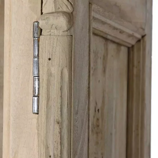 VITRINA MADERA RECICLADA 130X55X209 NATURAL - Imagen 7