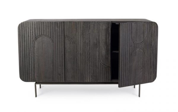 APARADOR 3P ORISSA NEGRO 145X42X82 - Imagen 4