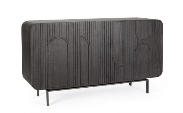 APARADOR 3P ORISSA NEGRO 145X42X82 - Imagen 2