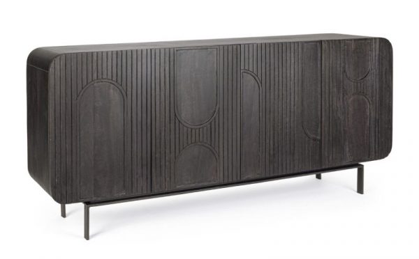 APARADOR 4A ORISSA NERO 180X42X82 - Imagen 2
