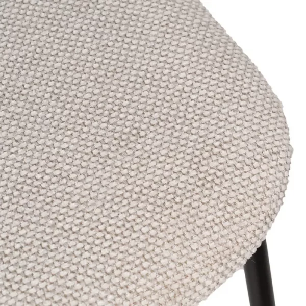 SILLA NEGRO-BLANCO TEJIDO-METAL SALÓN 49 X 53 X 80 CM - Imagen 8