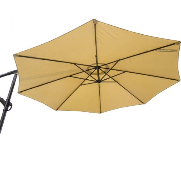 PARASOL ACERO/POLIÉSTER, BASE LASTRE NO INCLUÍDA ø2,7m, TELA POLIÉSTER 180g - Imagen 3