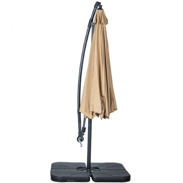 PARASOL ACERO/POLIÉSTER, BASE LASTRE NO INCLUÍDA ø2,7m, TELA POLIÉSTER 180g - Imagen 4